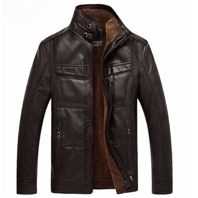 Winter Leather Jacket For Men hipsterra.com